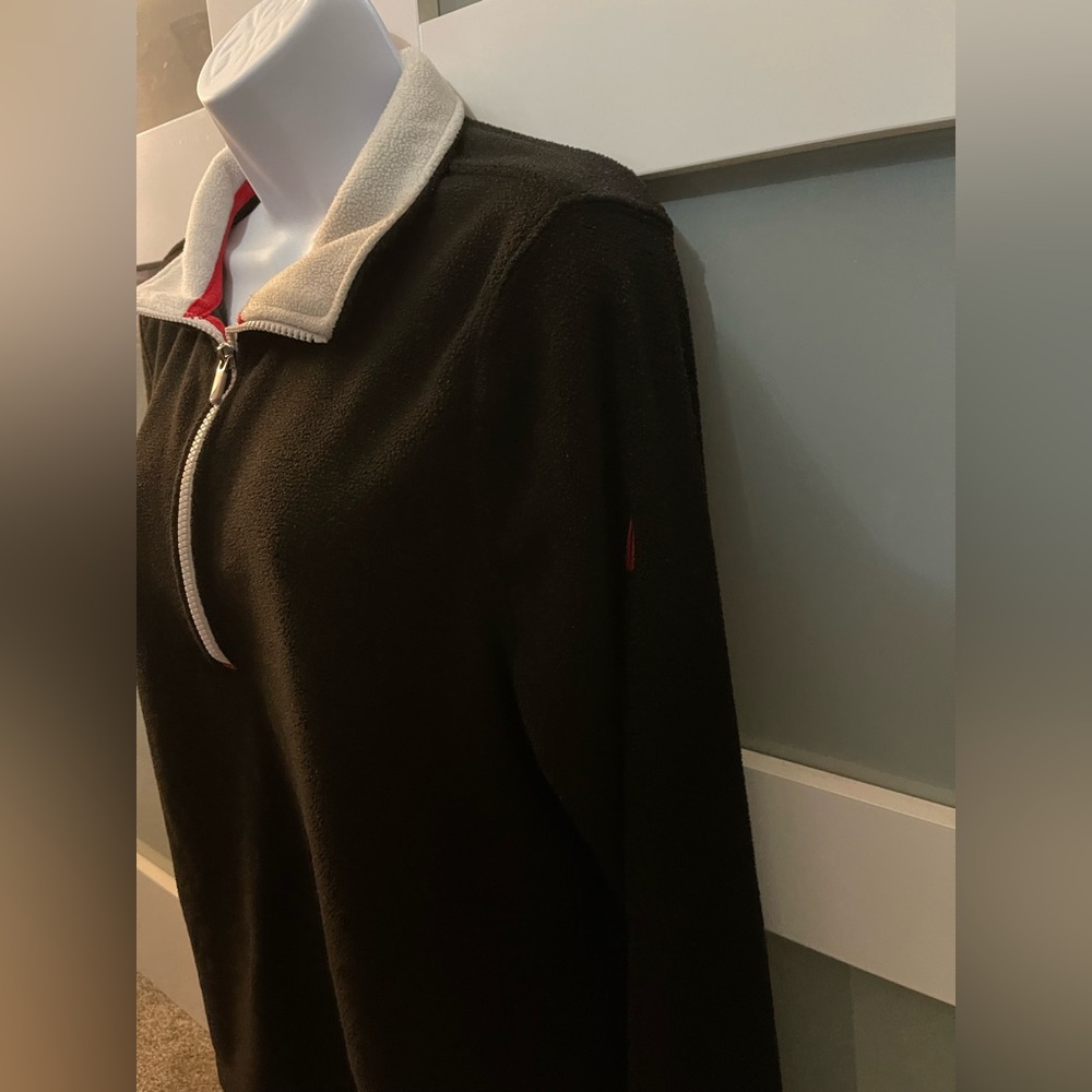 Nautica (3 for the price of 1), Quarter Zip Fleece Top in Red, Blue & Black - Picture 3 of 11